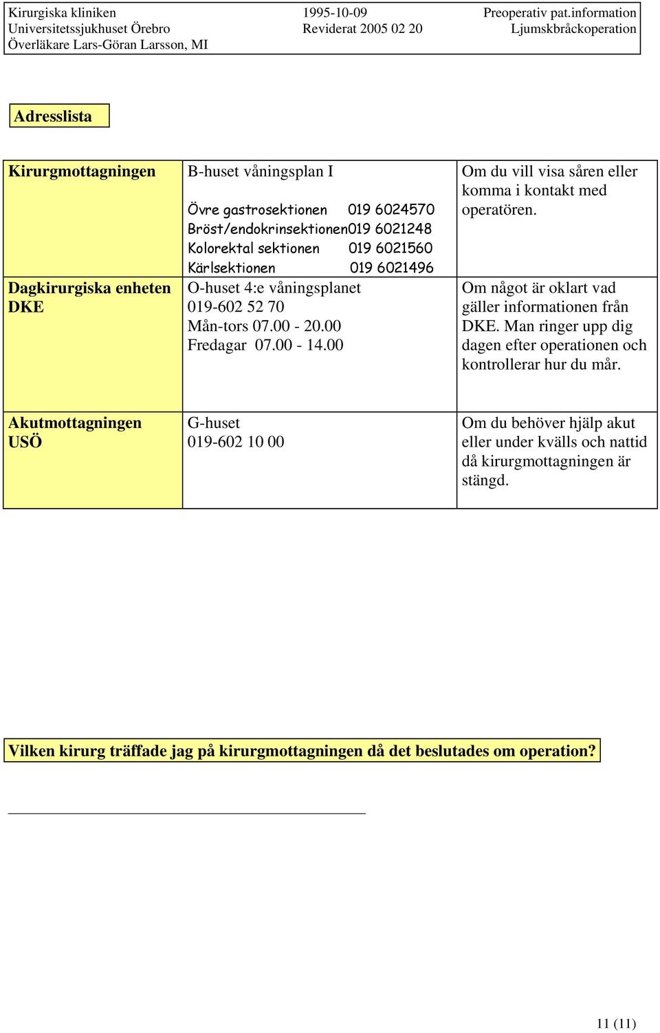 00 Om du vill visa såren eller komma i kontakt med operatören. Om något är oklart vad gäller informationen från DKE.