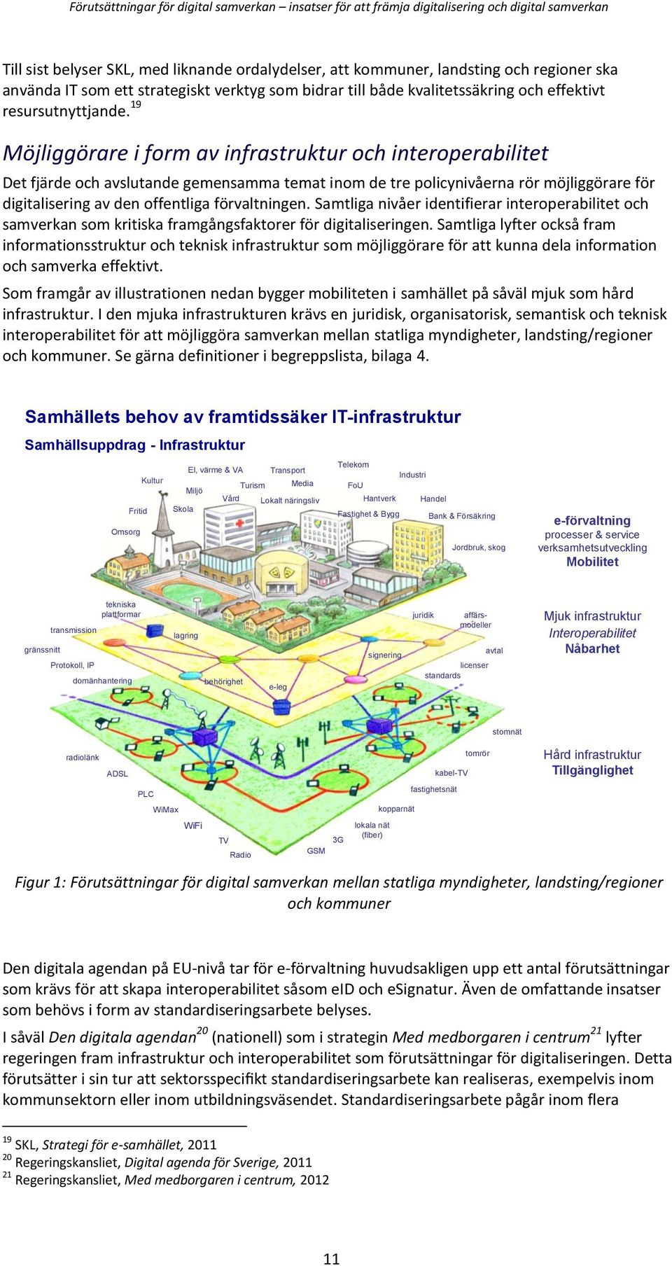 Samtliga nivåer identifierar interoperabilitet och samverkan som kritiska framgångsfaktorer för digitaliseringen.