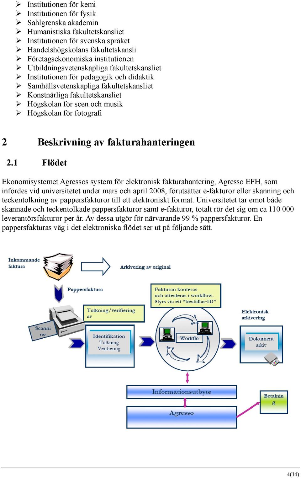 fotografi 2 Beskrivning av fakturahanteringen 2.