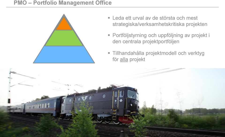 Portföljstyrning och uppföljning av projekt i den centrala