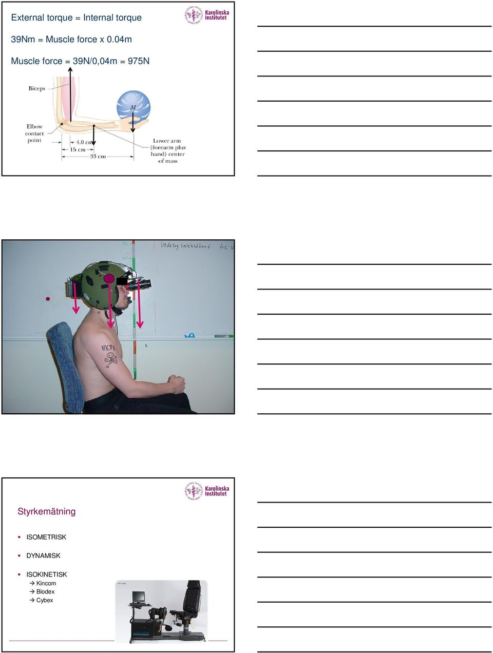 04m Muscle force = 39N/0,04m = 975N