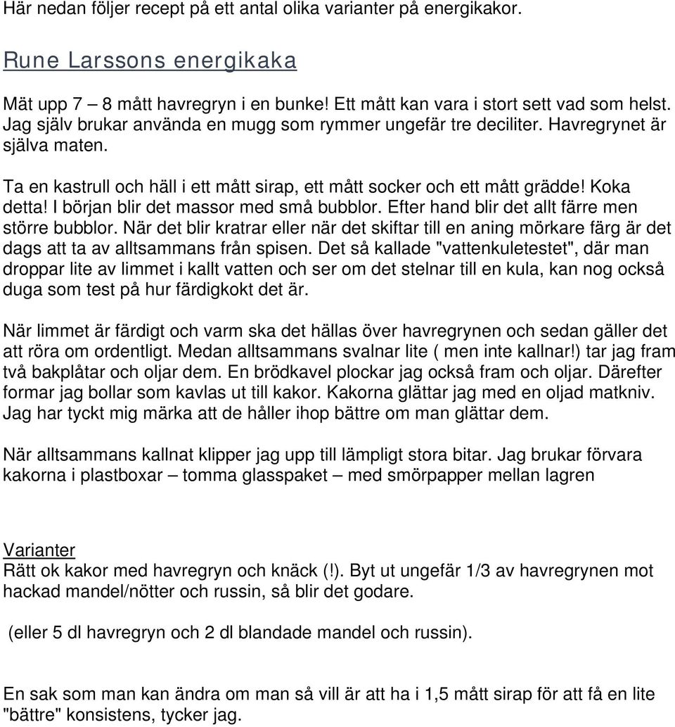 Rune Larssons energikaka - PDF Free Download