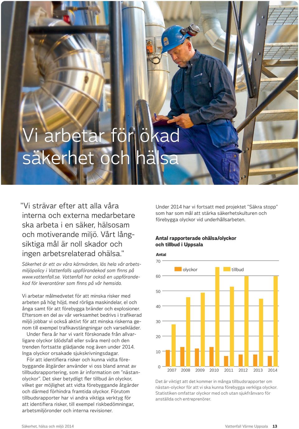 Vattenfall har också en uppförandekod för leverantörer som finns på vår hemsida.