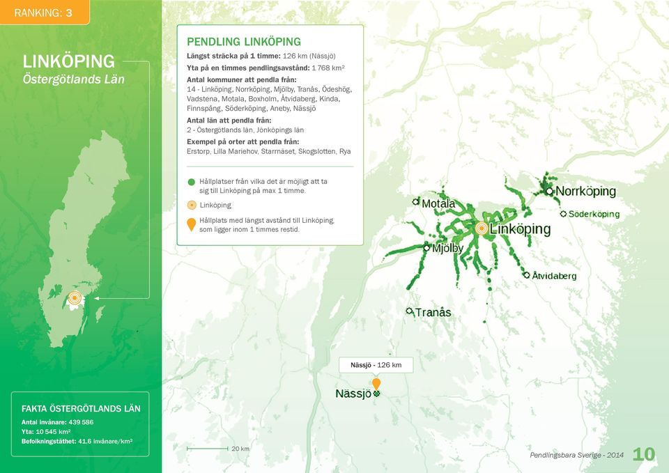 Östergötlands län, Jönköpings län Erstorp, Lilla Mariehov, Starrnäset, Skogslotten, Rya sig till Linköping på max 1 timme.