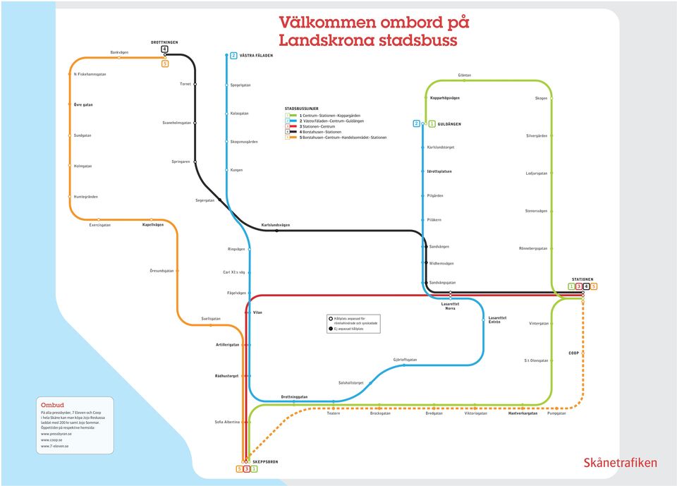 Karlslundstorget Silvergården Holmgatan Springaren Kungen Idrottsplatsen Lodjursgatan Humlegränden Segergatan Pilgården Stenorsvägen Exercisgatan Kapellvägen Karlslundsvägen Pilåkern Ringvägen