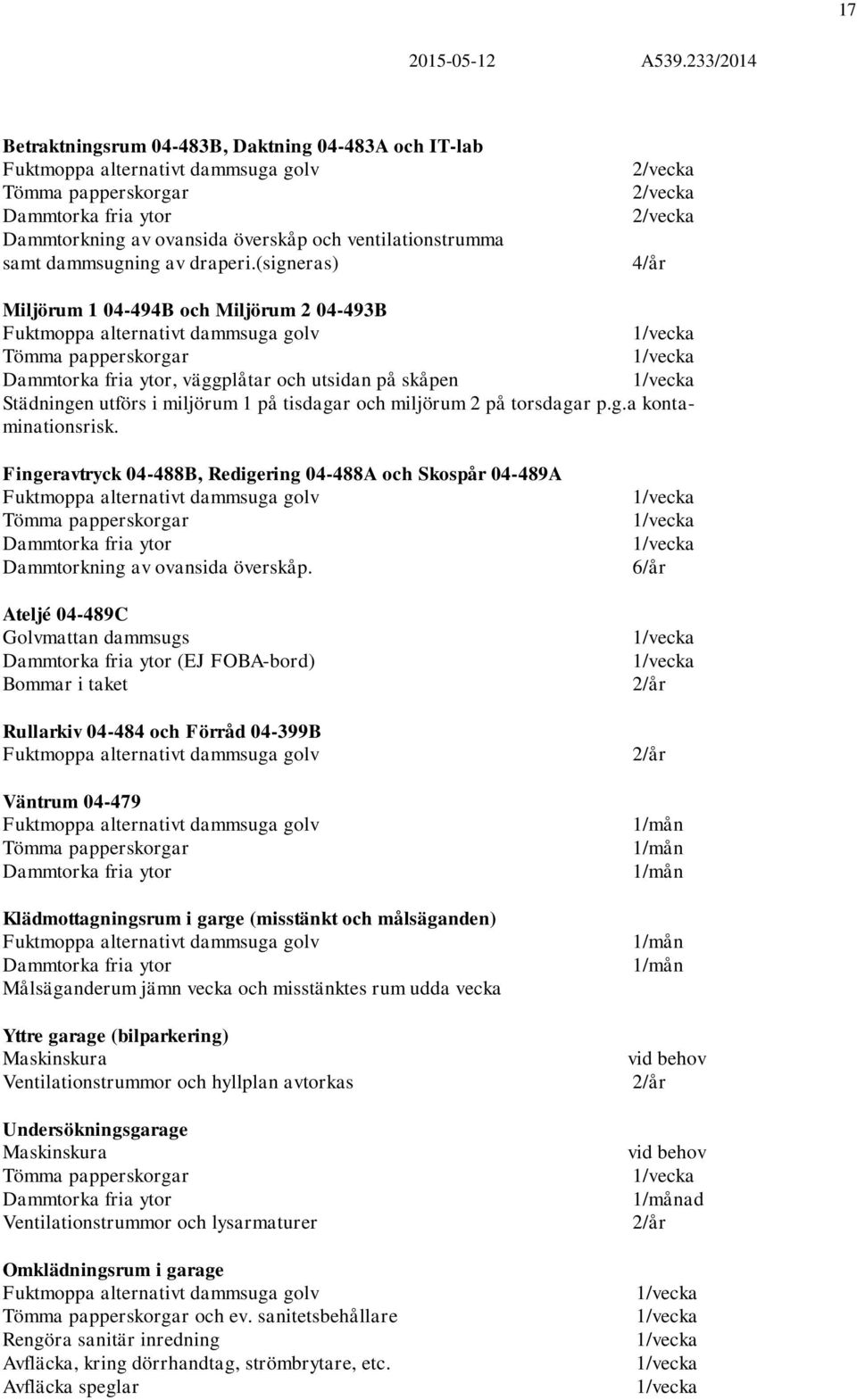 Fingeravtryck 04-488B, Redigering 04-488A och Skospår 04-489A Dammtorkning av ovansida överskåp.