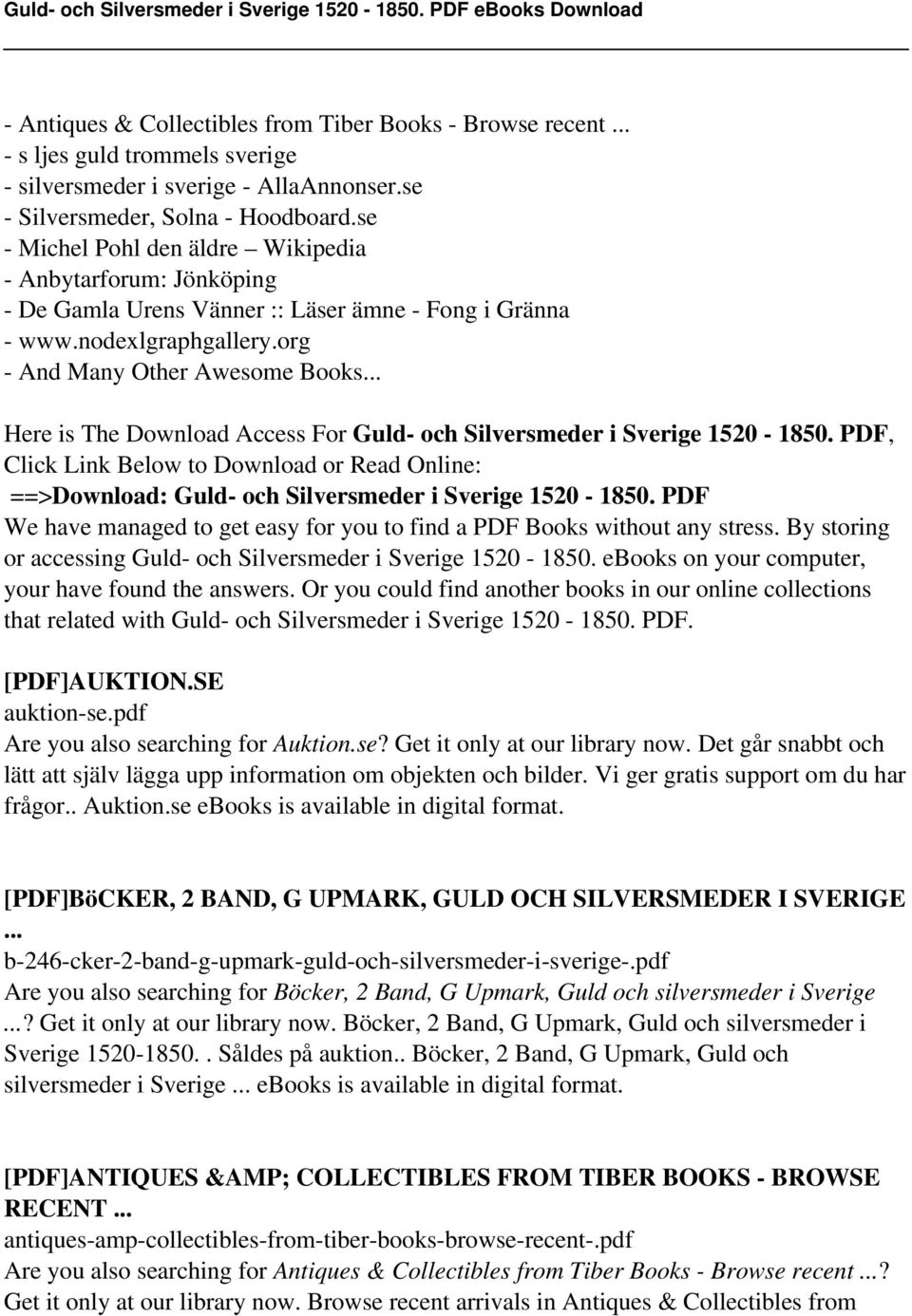 .. Here is The Download Access For Guld- och Silversmeder i Sverige 1520-1850. PDF, Click Link Below to Download or Read Online: ==>Download: Guld- och Silversmeder i Sverige 1520-1850.
