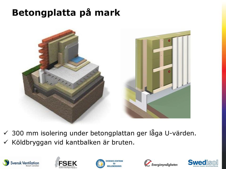 betongplattan ger låga