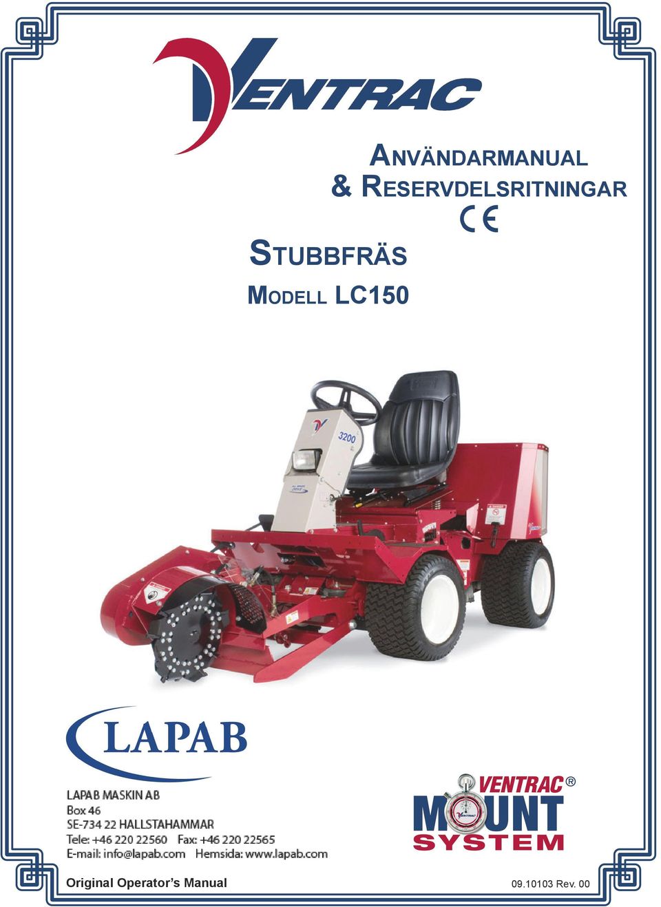Stubbfräs Modell LC150