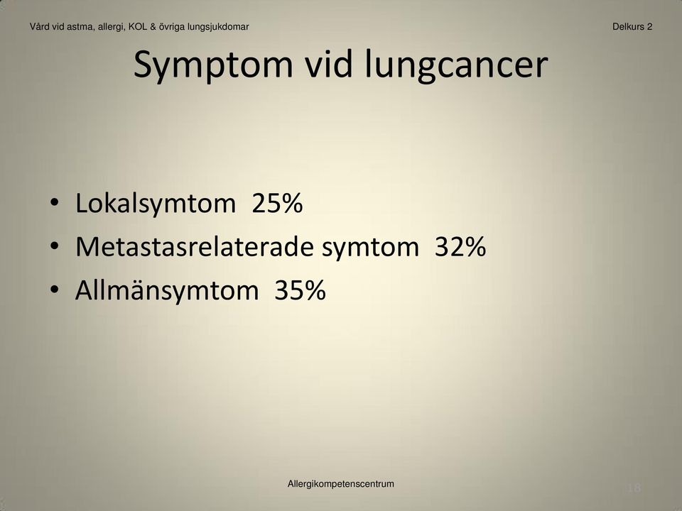Lokalsymtom 25%