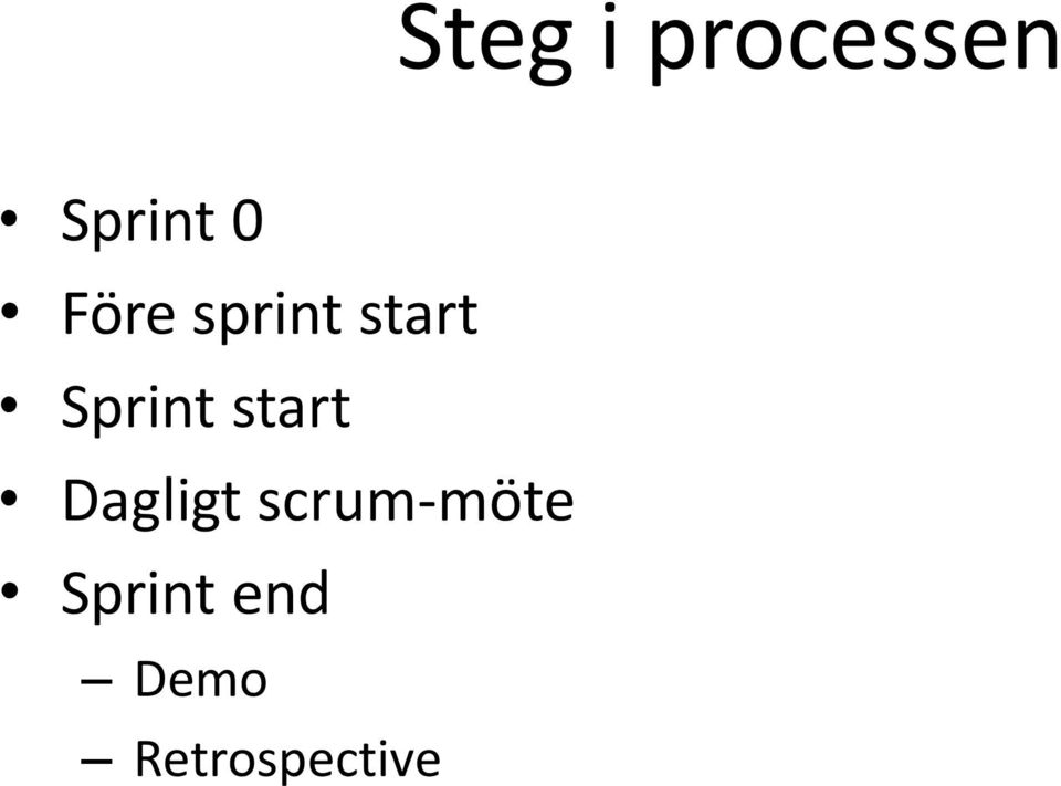 start Dagligt scrum-möte