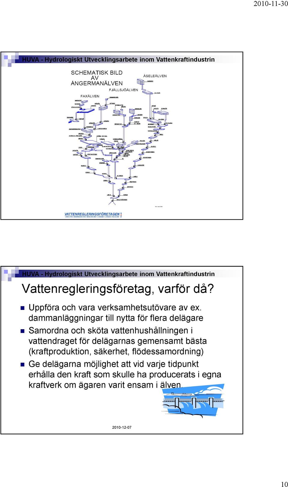 vattendraget för delägarnas gemensamt bästa (kraftproduktion, säkerhet, flödessamordning) Ge