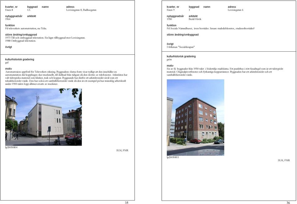 Byggnadens slutna form visar tydligt att den innehåller en automatatation där kopplingen sker maskinellt, till skillnad från tidigare då den sköttes av telefonister.