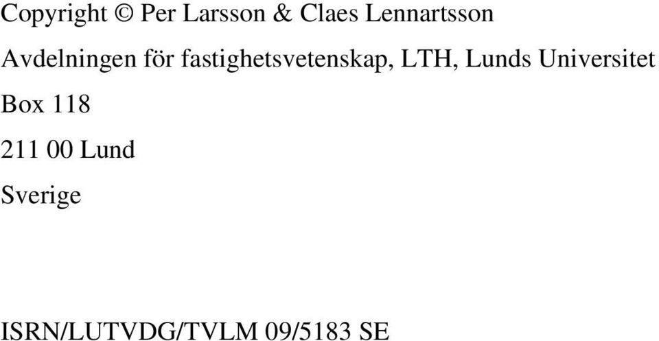 fastighetsvetenskap, LTH, Lunds