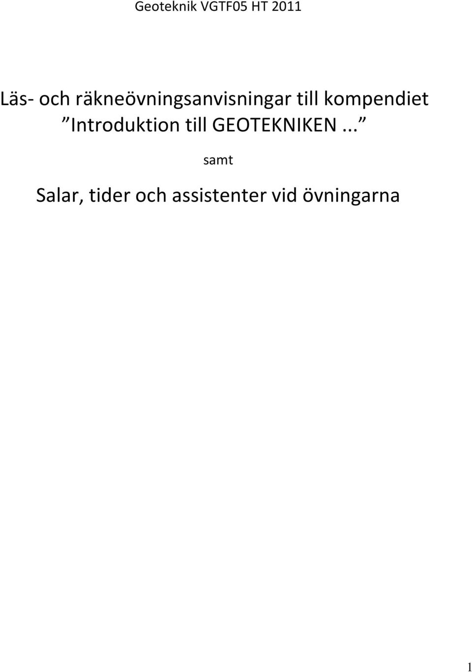 kompendiet Introduktion till