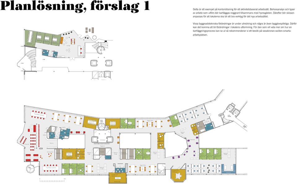 bör skissen anpassas för att lokalerna Efter denna ska bli utredning ett bra verktyg måste skissen för det nya anpassas arbetssättet. för att lokalen ska bli ett bra verktyg för det nya arbetssättet.