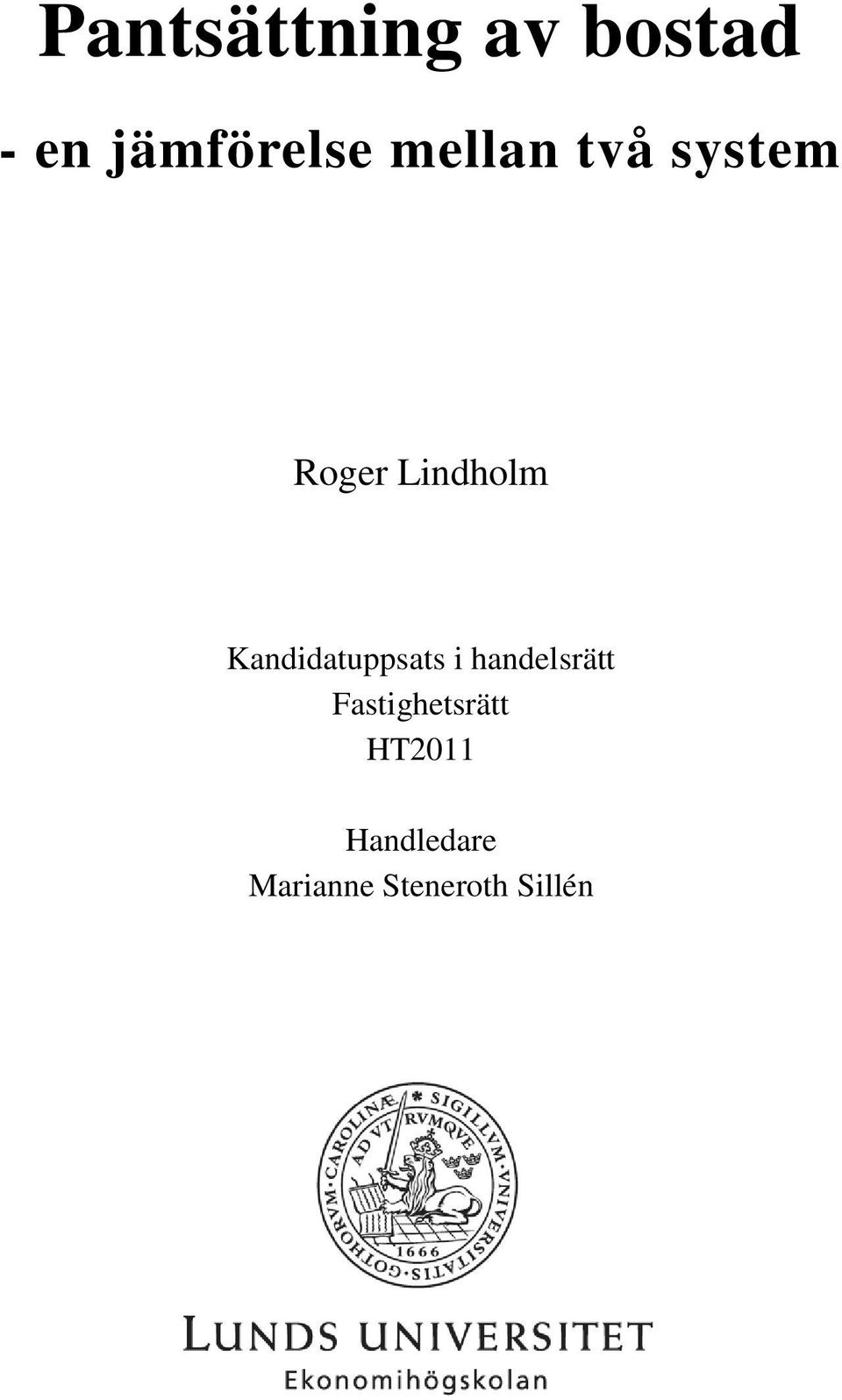 Kandidatuppsats i handelsrätt