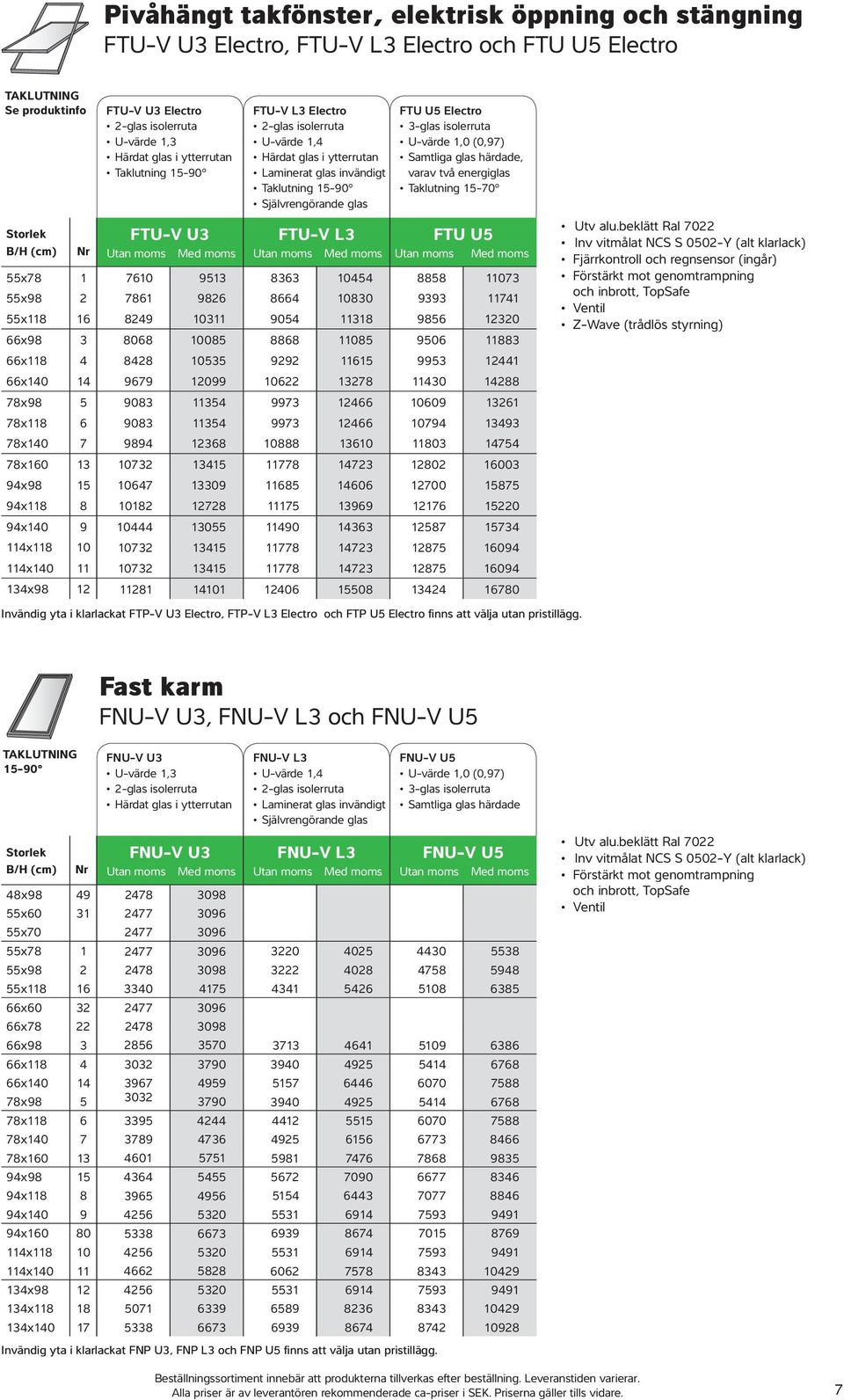 FTU U5 55x78 1 7610 9513 8363 10454 8858 11073 55x98 2 7861 9826 8664 10830 9393 11741 55x118 16 8249 10311 9054 11318 9856 12320 66x98 3 8068 10085 8868 11085 9506 11883 66x118 4 8428 10535 9292