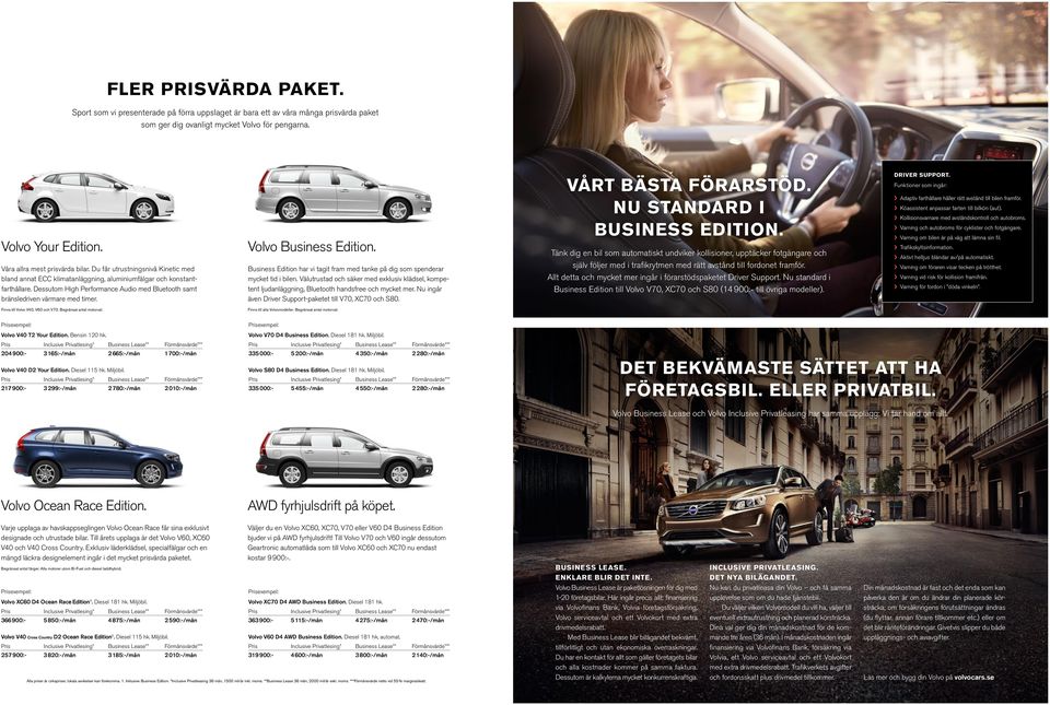 Dessutom High Performance Audio med Bluetooth samt bränsledriven värmare med timer. Volvo Business Edition. Business Edition har vi tagit fram med tanke på dig som spenderar mycket tid i bilen.