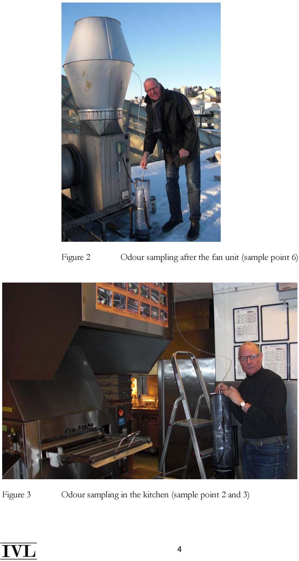 Figure 3 Odour sampling in the