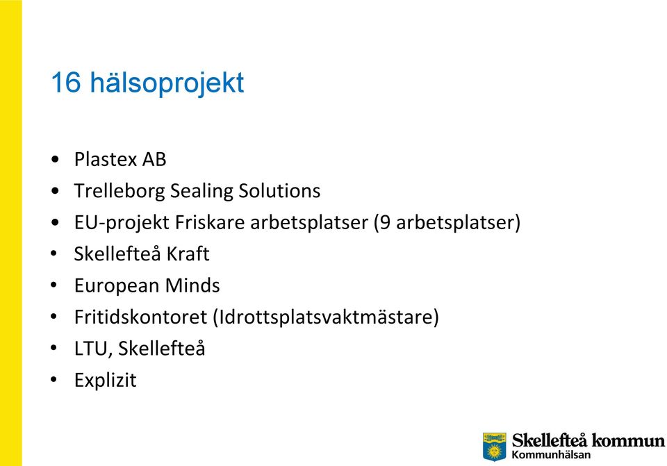 arbetsplatser) Skellefteå Kraft European Minds