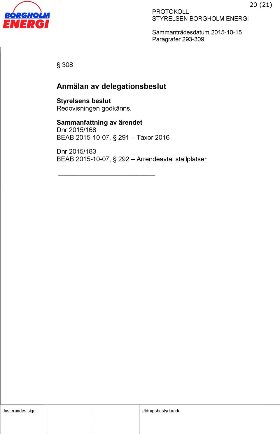 Dnr 2015/168 BEAB 2015-10-07, 291 Taxor