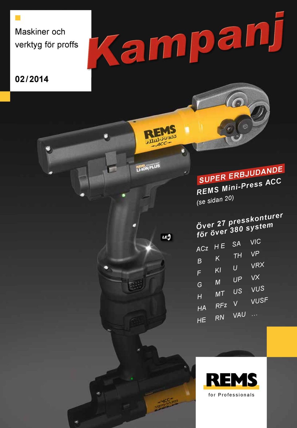 20) Över 27 presskonturer för över 380 system H E K KI M