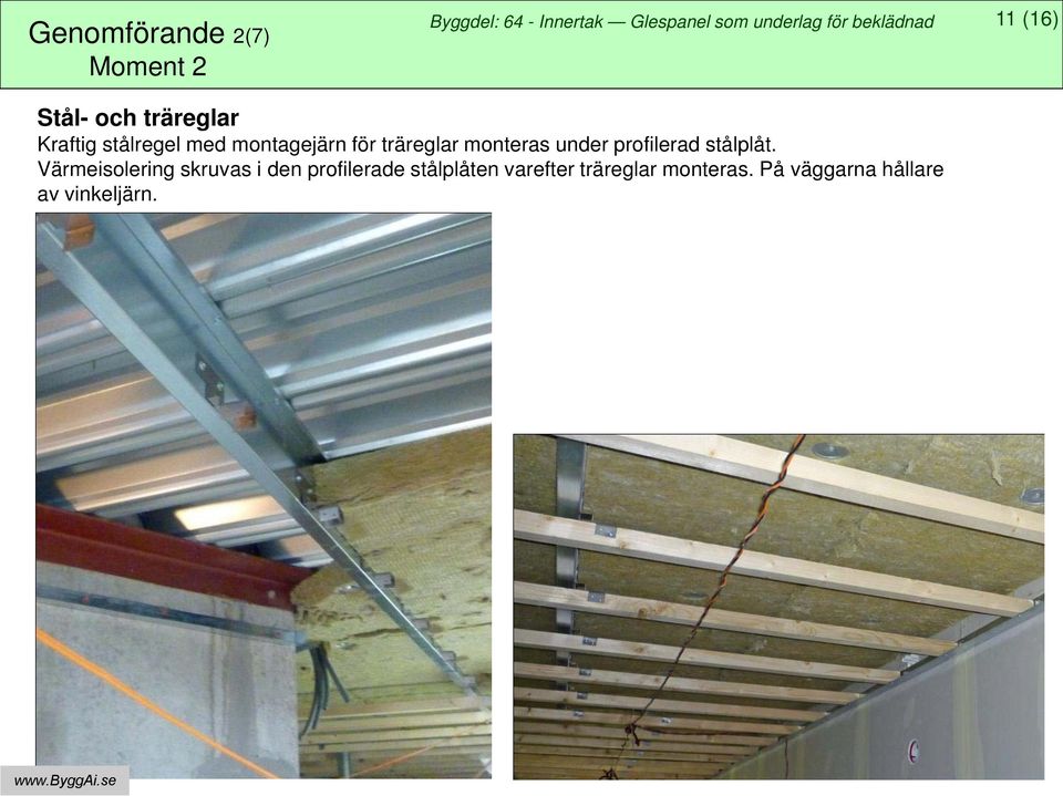 profilerad stålplåt.
