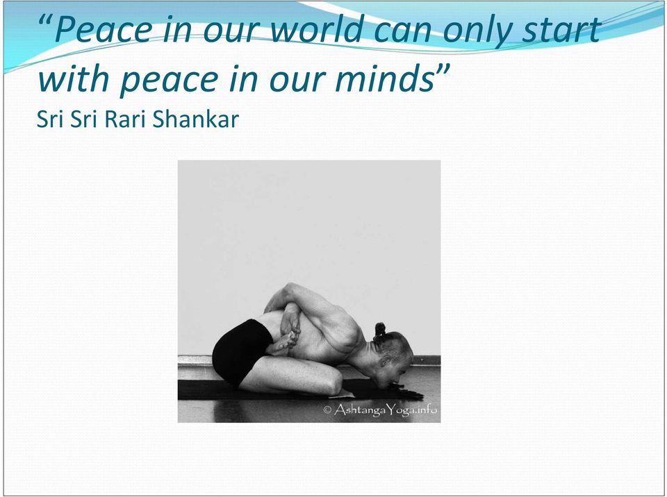 peace in our minds