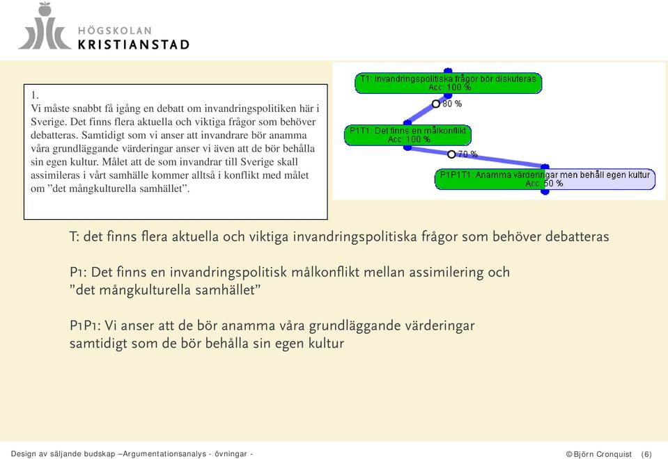 Målet att de som invandrar till Sverige skall assimileras i vårt samhälle kommer alltså i konflikt med målet om det mångkulturella samhället.