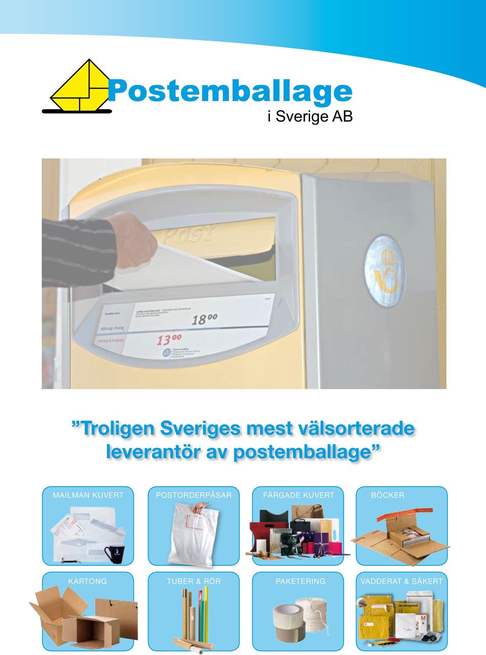 KUVERT POSTORDERPÅSAR FÄRGADE KUVERT