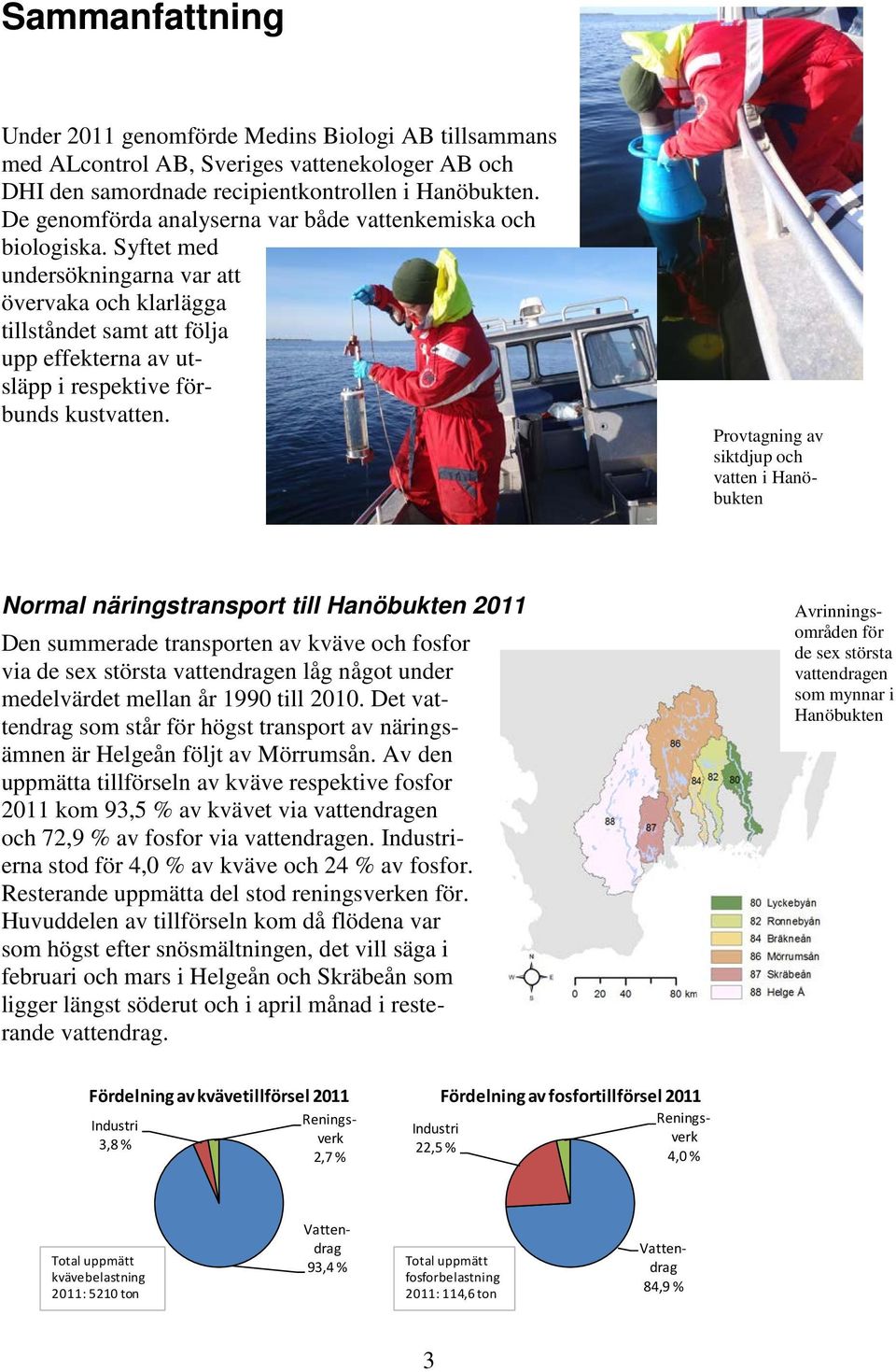 Syftet med undersökningarna var att övervaka och klarlägga tillståndet samt att följa upp effekterna av utsläpp i respektive förbunds kustvatten.