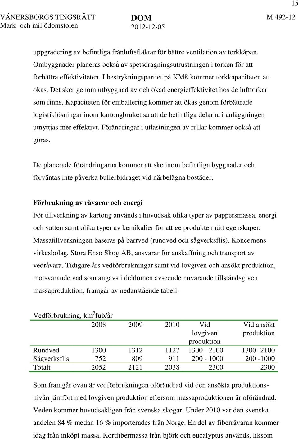 Kapaciteten för emballering kommer att ökas genom förbättrade logistiklösningar inom kartongbruket så att de befintliga delarna i anläggningen utnyttjas mer effektivt.