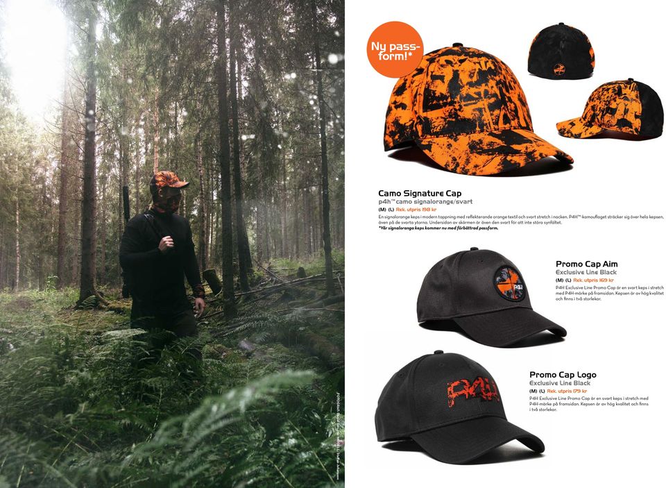 *Vår signaloranga keps kommer nu med förbättrad passform. Promo Cap Aim Exclusive Line Black (M) (L) Rek.
