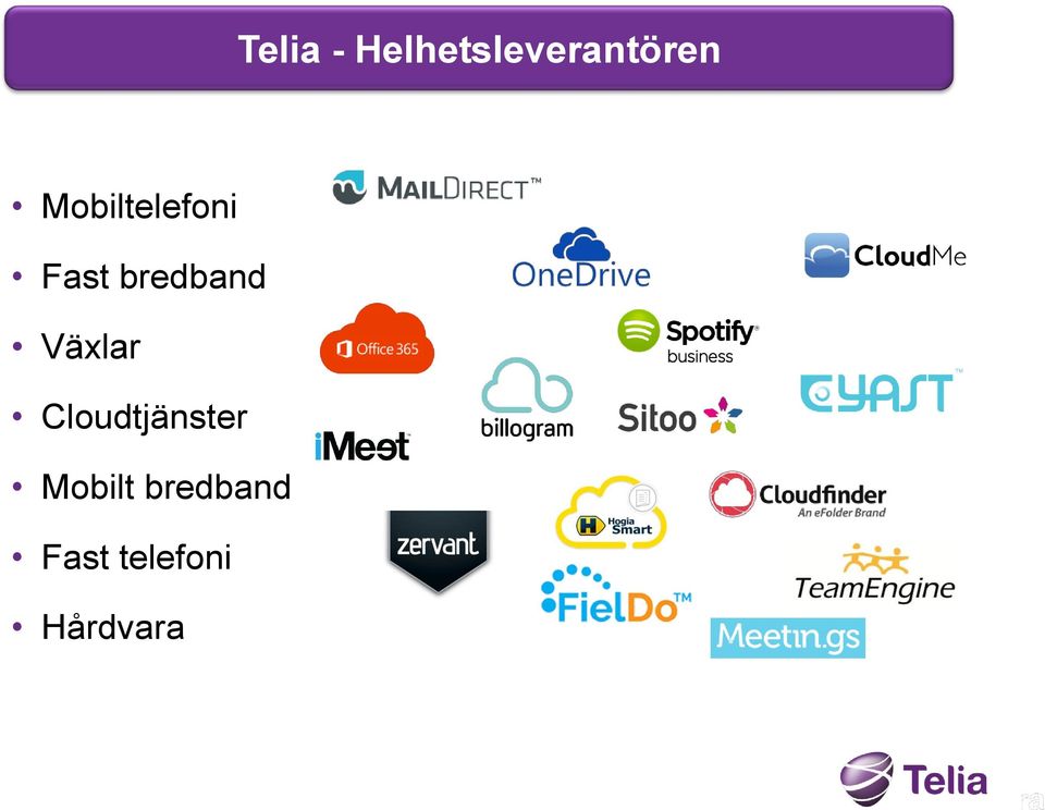 Växlar Cloudtjänster Mobilt