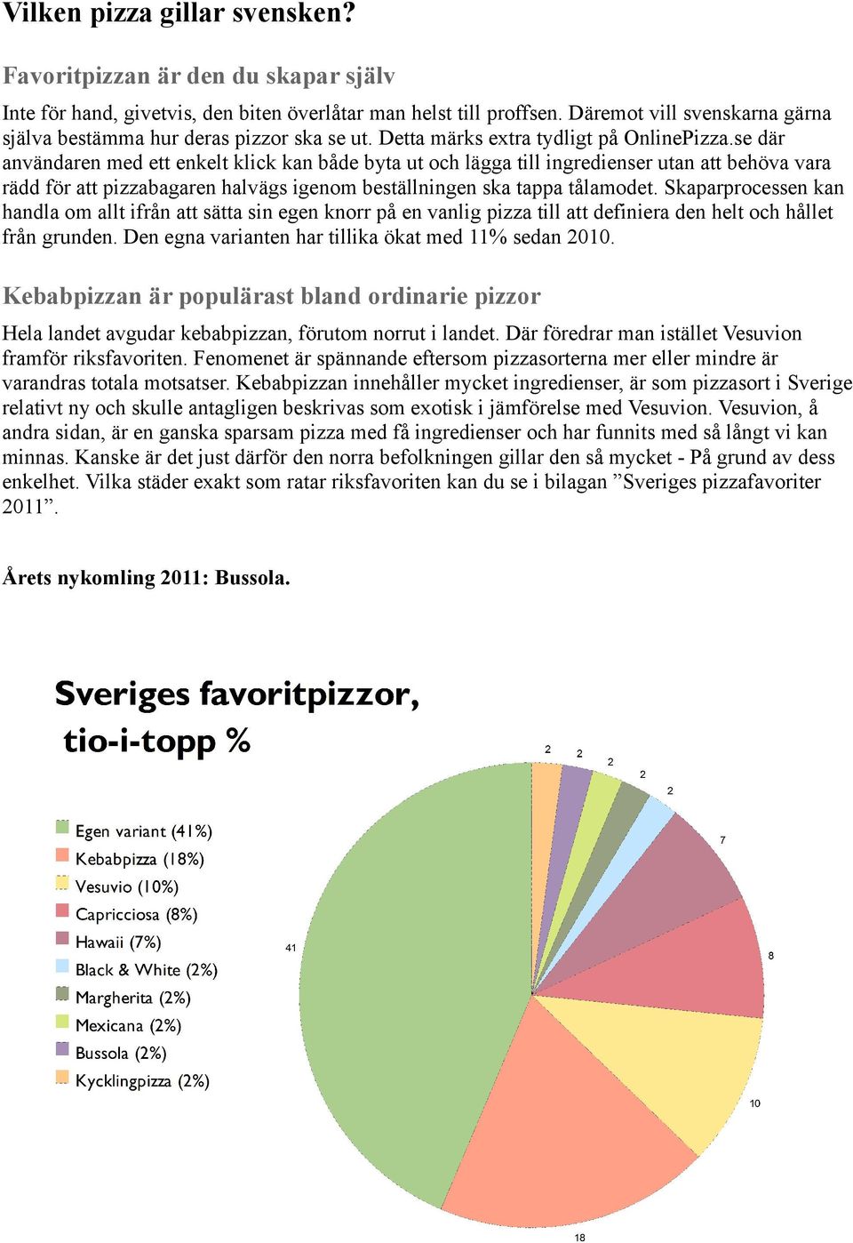 se där användaren med ett enkelt klick kan både byta ut och lägga till ingredienser utan att behöva vara rädd för att pizzabagaren halvägs igenom beställningen ska tappa tålamodet.