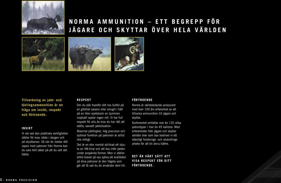 Så när du laddar ditt vapen med patroner från Norma kan du vara helt säker på att du valt det bästa.