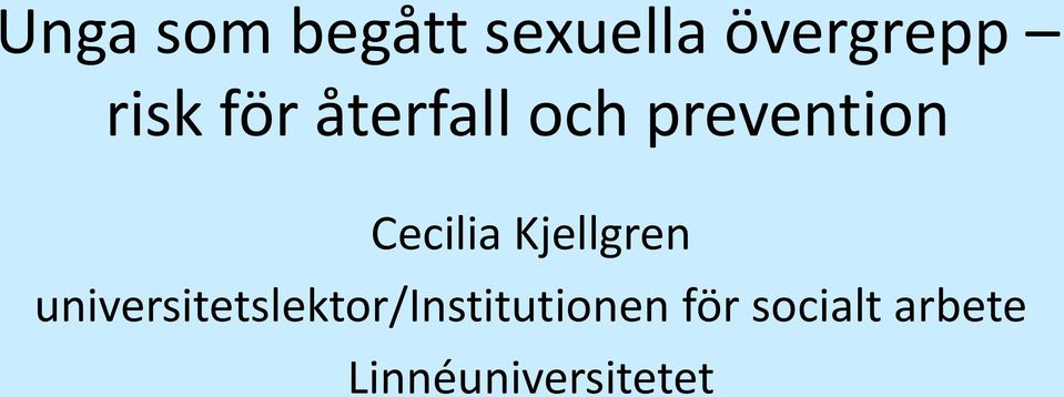 Cecilia Kjellgren