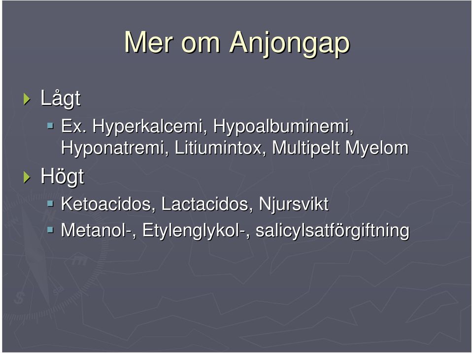 Litiumintox,, Multipelt Myelom Högt