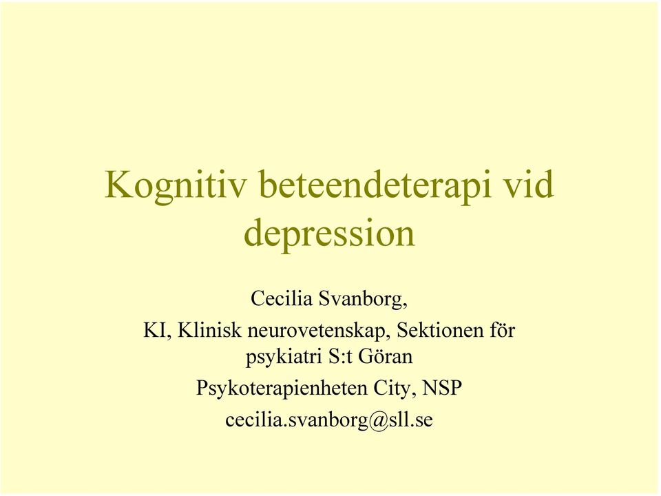 neurovetenskap, Sektionen för psykiatri