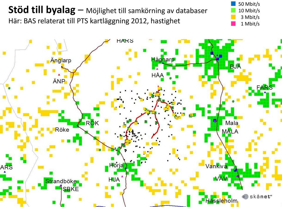 relaterat till PTS kartläggning 2012,