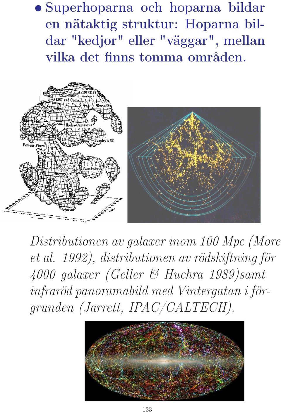 Distributionen av galaxer inom 100 Mpc (More et al.