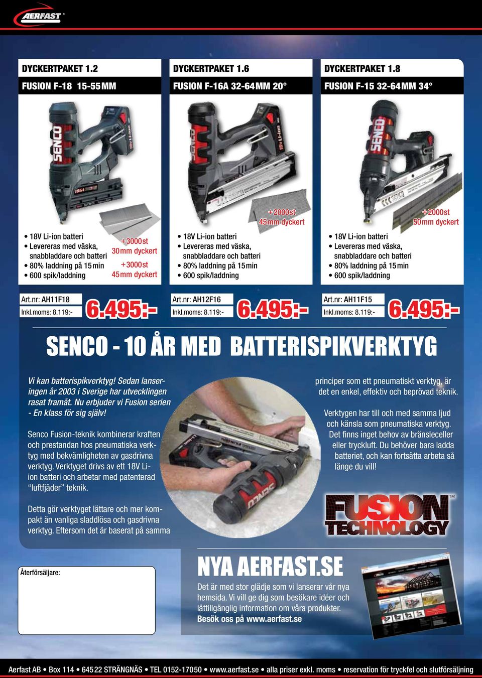 Li-ion batteri, snabbladdare och batteri 80% laddning på 15min 600 spik/laddning +2000st 45mm dyckert 18V Li-ion batteri, snabbladdare och batteri 80% laddning på 15min 600 spik/laddning +2000st 50mm