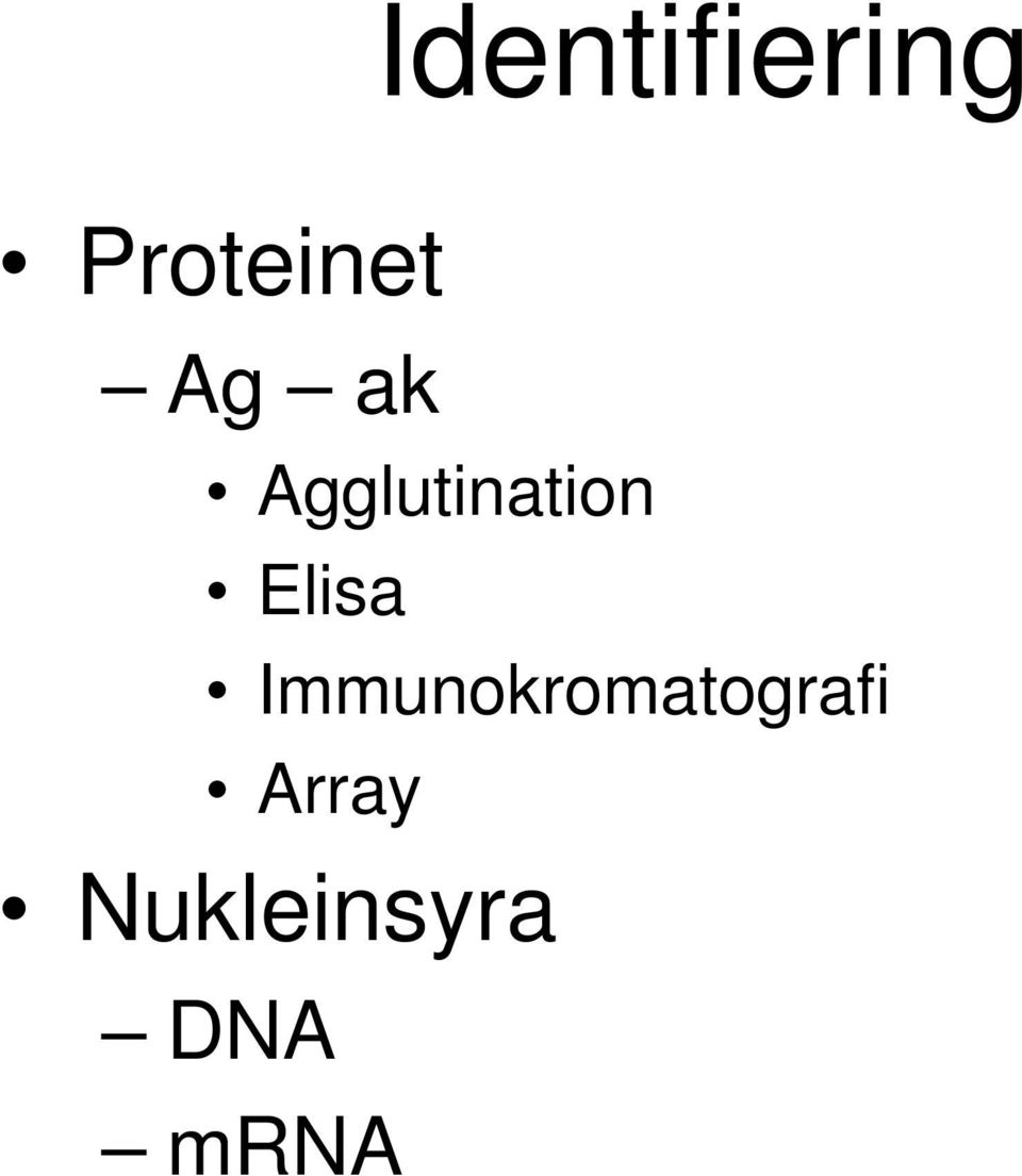 Agglutination Elisa