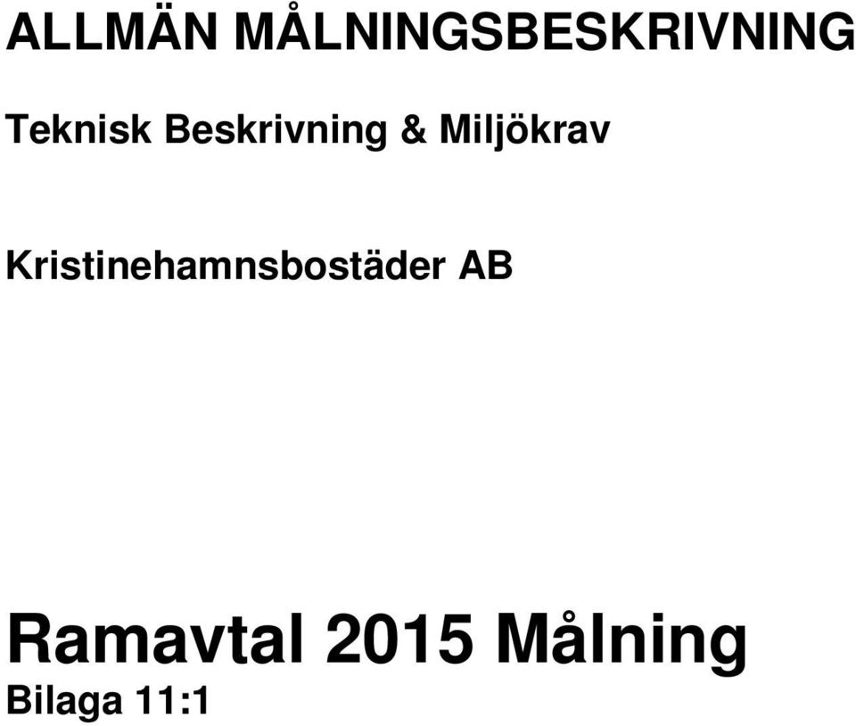 Miljökrav