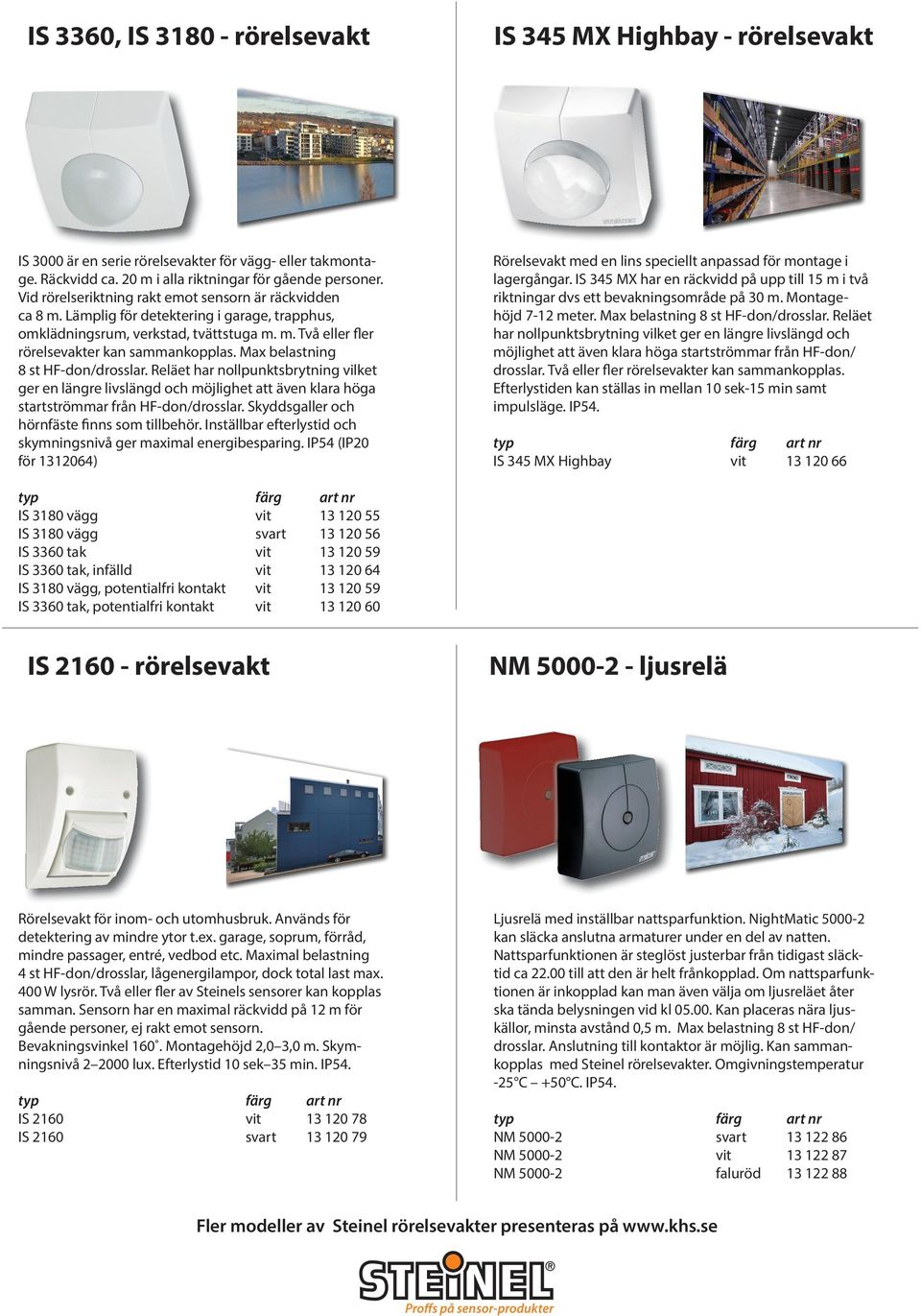 Max belastning 8 st HF-don/drosslar. Reläet har nollpunktsbrytning vilket ger en längre livslängd och möjlighet att även klara höga startströmmar från HF-don/drosslar.