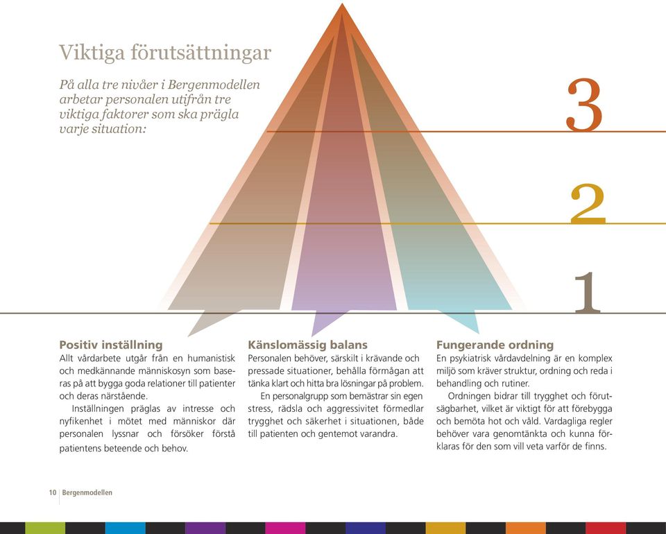 Inställningen präglas av intresse och nyfikenhet i mötet med människor där personalen lyssnar och försöker förstå patientens beteende och behov.