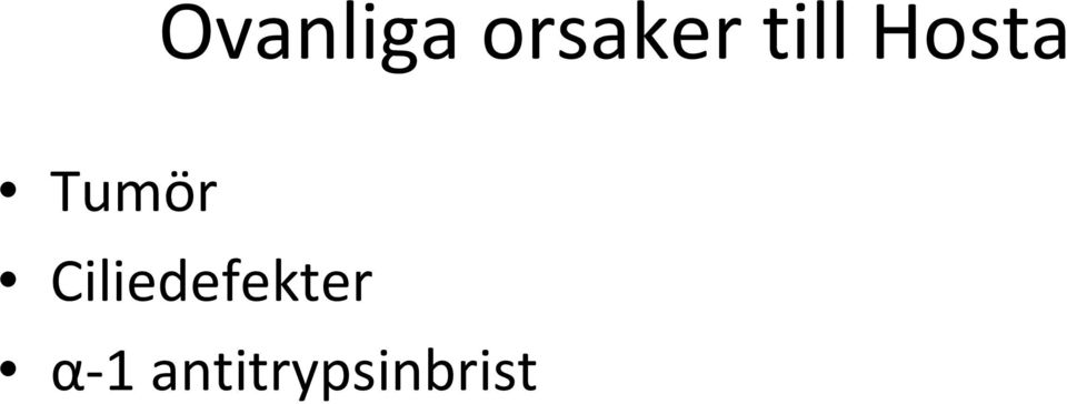 Ciliedefekter α