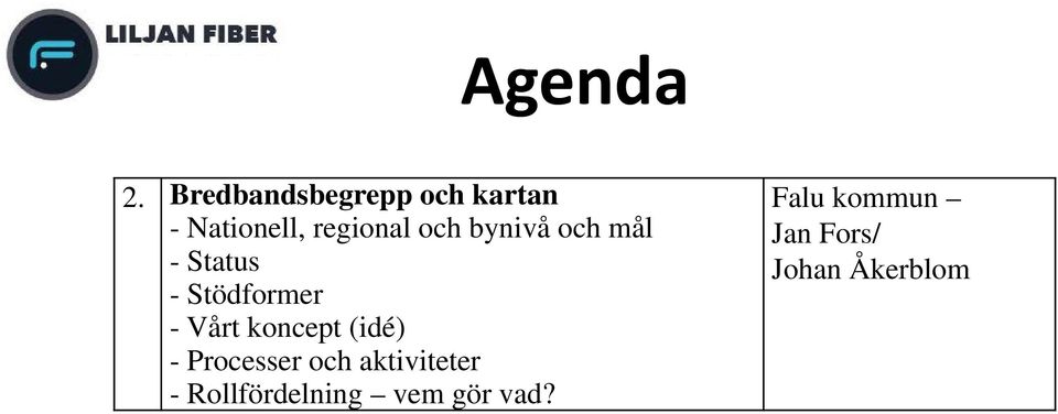 bynivå och mål - Status - Stödformer - Vårt koncept