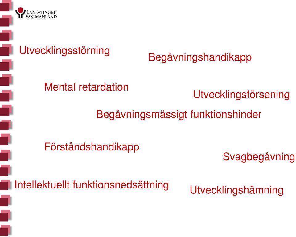 funktionshinder Förståndshandikapp Intellektuellt